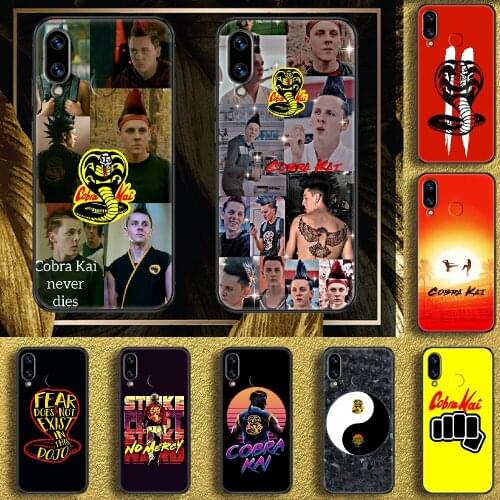 Cobra Kai TV Phone case For Huawei Honor 6 7 8 9 10 10i 20 A C X Lite Pro Play black painting cover tpu coque soft cell cover