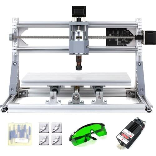 CNC3018 Mini Laser Engraving Machine DIY CNC Router Kit 2-in-1 GRBL Control 3 Axis for PCB PVC Plastic Acrylic Wood Carving