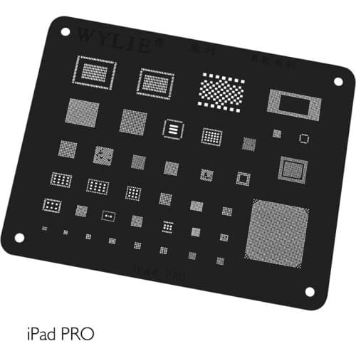 For iPad 2/3/4/5/6 Air Air2 mini 1/2/3 pro BGA Stencil CPU RAM Wifi Nand flash Baseband Power USB Audio IC Reballing emplate