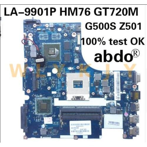 For Lenovo G500S Z501 laptop motherboard VILG1 LA-9901P motherboard HM76 GPU GT720M tested 100% working CPU support i3 i5 i7