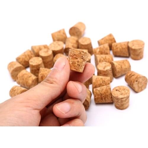 10Pcs/lot Tapered Wine Cork Natural Wood Corks Sealing Wine Stopper Wine Bottle Cover Reusable For Bottles Wine