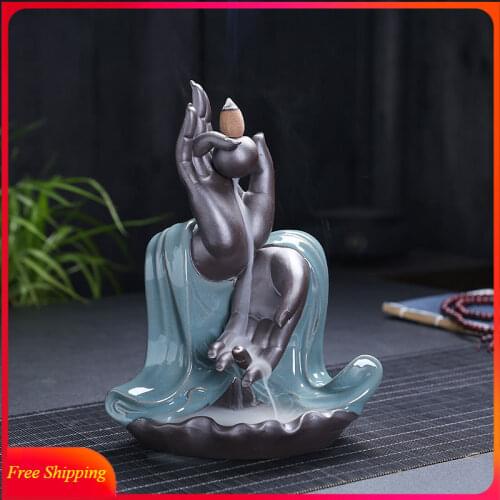 Creative Zisha Backflow Incense Burner Classical Aromatherapy Burner Zen Bergamot Sandalwood Incense Burner Incense Decoration