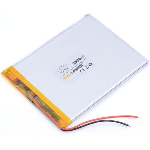 3.7V 2500mah (polymer lithium ion battery) Li-ion battery for tablet pc 7 inch MP3 MP4 [356595] Free Shipping