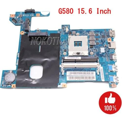 NOKOTION Laptop Motherboard For lenovo G580 HM77 DDR3 LG4858 UMA Mainboard MB 48.4SG06.011 11S900003 works