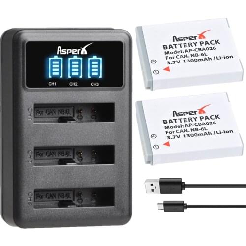 NB-6LH NB-6L Replacement Battery with Charger for Canon NB 6L PowerShot S90 SD770 D10 D20 D30 S95 SX260 SX280 SX540 SX700 SX710