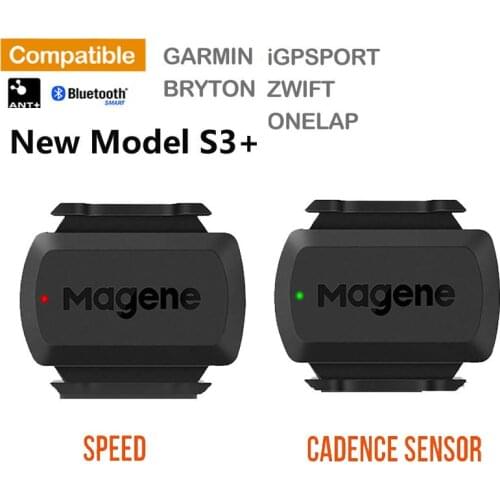 Original Magene S3+ Speed Cadence Sensor ANT+ Bluetooth Computer Speedmeter for Garmin iGPSPORT Bryton Dual Sensor Bike Computer