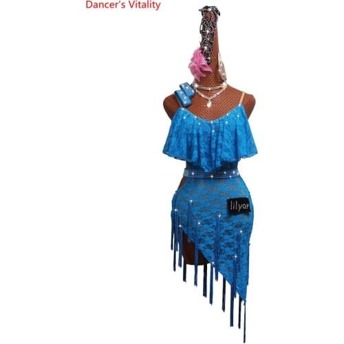 Latin dance dress for women latin dancing competition dresses customized child adult cha cha performance clothing dance wear