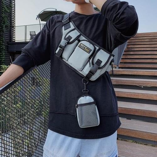 Waist Bag Men Fanny Pack Nylon Men Belt Pack Crossbody Bag Unisex Hip Waist Pack Multifunctional Fashion Male Chest Bags