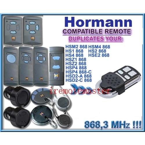 1piece 4 channel Hormann HSM4 868 mhz remote control Compatible with HSM2, HSM4 868MHz remote beautiful