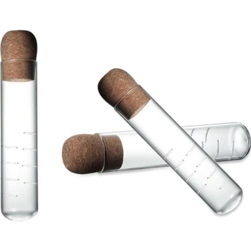 Glass Tea Infuser Empty Bottle Mini Transparent Tea Strainer Cork Glass Bottle Tube Brewing Test Tube Tea Set