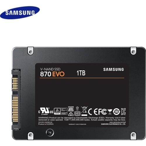 Original SAMSUNG SSD 250GB 500GB 1TB Internal Hard Drive 870 Evo SATA 3 2.5'' Solid State Drive For Computer