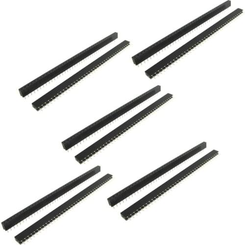 Top quality 10 Pcs 1x40 Pin 2.0mm Pitch Single Row Straight Female Pin Headers Strip