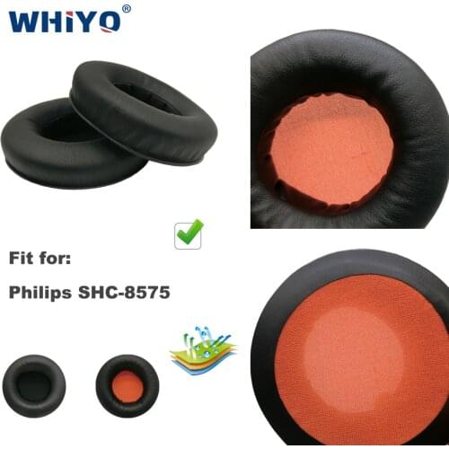 Replacement Ear Pads for Philips SHC-8575 SHC8575 SHC 8575 Headset Parts Leather Earmuff Earphone Sleeve Cover