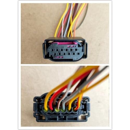 12 Pin/Way Lane Assist LCA Connector Plug Wire Harness Cable Pigtail For BMW VW Audi Porsche 4E0 972 713 4E0972713 1-967680-1