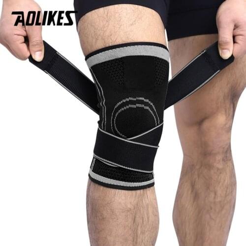 2020 Hot 1PC Sports Knee Brace Knee Pads Professional Protective Knee Protection Breathable Bandage Basketball Tennis Cycling