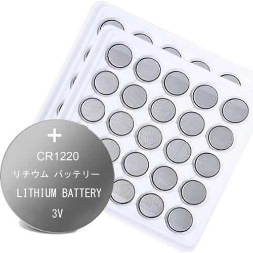 50pcs CR1220 BR1220 DL1220 Button Coin Cell Battery For Watch Car Remote Key cr 1220 ECR1220 GPCR1220 3v Lithium Batteries