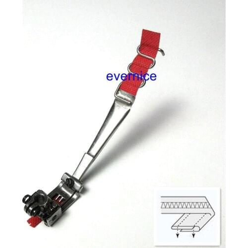 6.4mm Coverstitch Foot W/ Tape Folder For Juki Pegasus Siruba Yamato Zoje