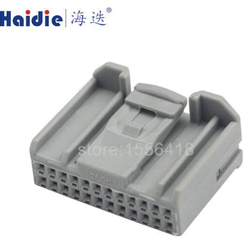 2sets 24pin auto electrical housing plug 24way plastic wiring unsealed connector with pins 1717112-2