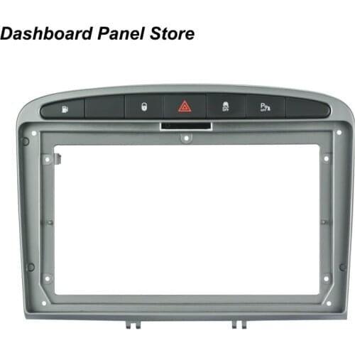 9 Inch Car Fascia For PEUGEOT 308 2008-2013 Audio Fitting Adaptor Panel Dashboard Trim Kits Car DVD Frame Overseas Version