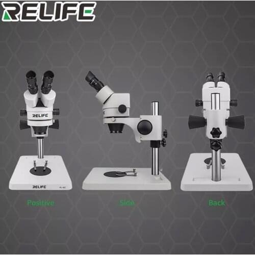 Relife Rl-m2 7-45 Times Binocular Microscope Inspection Pcb Repair Microscope 144 Led Light Source Phone Repair Tool