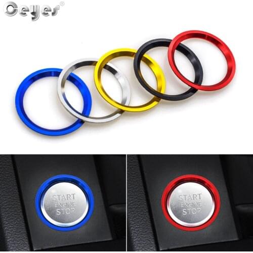 Ceyes Auto Engine Start Stop Trim Covers Car Styling Case For Audi A4 A5 B9 2018 A6 C7 2011-2017 Decoration Interior Accessories
