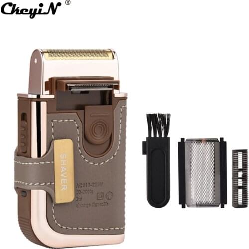 CkeyiN Men Electric Reciprocating Shaver USB Rechargeable Razor Single Blade Beard Trimmer Shaving Machine Barber Trimmer Shaver