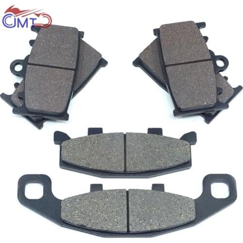 For Kawasaki ZZR600 ZZR400 ZZR 600 400 1990-1992 Ninja ZX-6 ZX6 1990-1993 Front Rear Brake Pads Kit Set