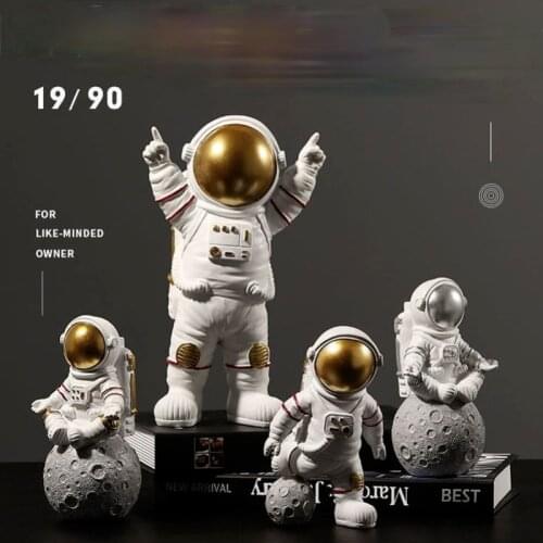 Creative Astronaut Decoration Desktop Astronaut Living Room TV Cabinet Childrens Room Decor Home Furnishings funny gift CL71401