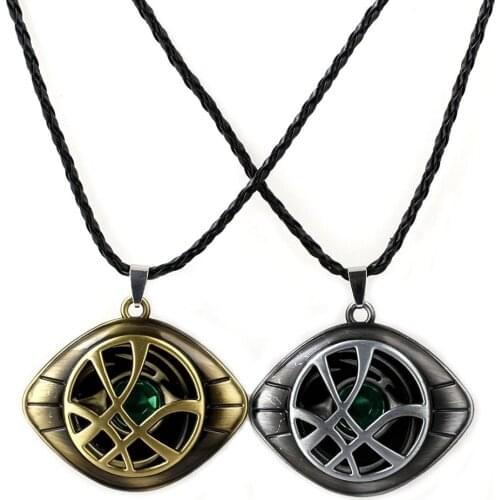 Hot Toys Avengers Doctor Strange Glasses Keychain Infinity Time Stones Necklace Keychain Marvel Figure Pendant Childrens Gift