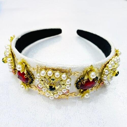 Luxury Headband Rhinestones Crystals Bride Accessories Love Heart Shape Wedding Crown Hairband