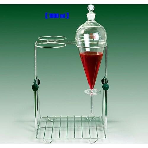Stainless Steel Separating Funnel Stand Rack Holder Liftable Lab Tool