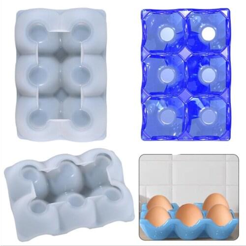 Transparent Silicone Mould Resin Decorative Craft DIY INS style Egg storage tray Mold Epoxy Resin Molds For Jewelry