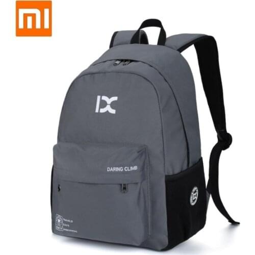 Xiaomi Urban men and women leisure sports backpack College style Student backpack Outdoor travel bag Waterproof and wearable
