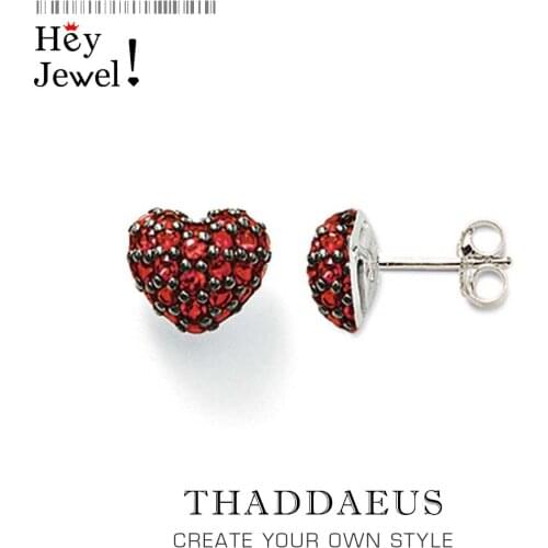 Stud Earrings Pink Heart,Europe Style Glam Fashion Romantic Jewerly For Women,2017 Gift In 925 Sterling Silver,Super Deal