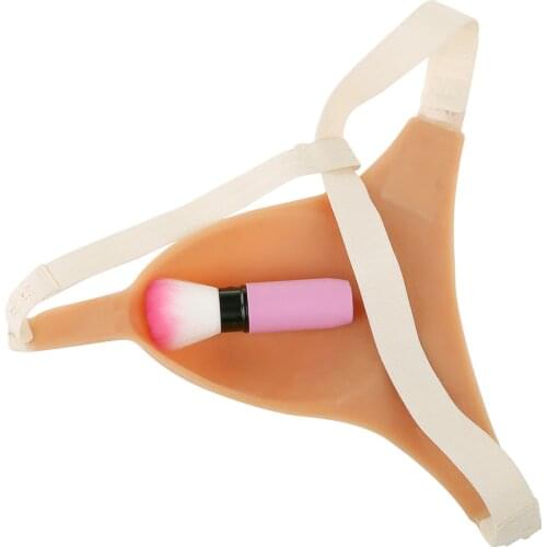 Silicone T-back Women Panty Camel toe Female Crossdresser Men Transgender Cosplay Crossdresser Silicone Fake Vagina Shemale