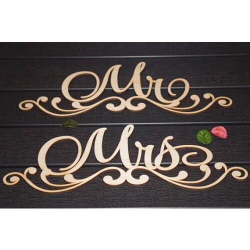 Mr and Mrs wedding signs ,Wooen Chair signs, Wedding chair signs Wedding Custom signs