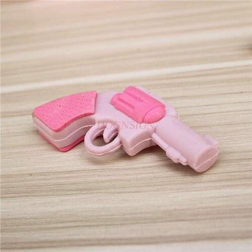 Creative stationery school supplies pupils cartoon pistol shape eraser cute learning