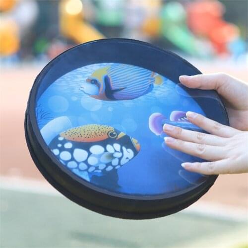 ChildrenS Percussion Tambourine Ocean Wave Bead Drum Sea Sound Music Instrument Toys For Baby Kid Child Early Learning Music