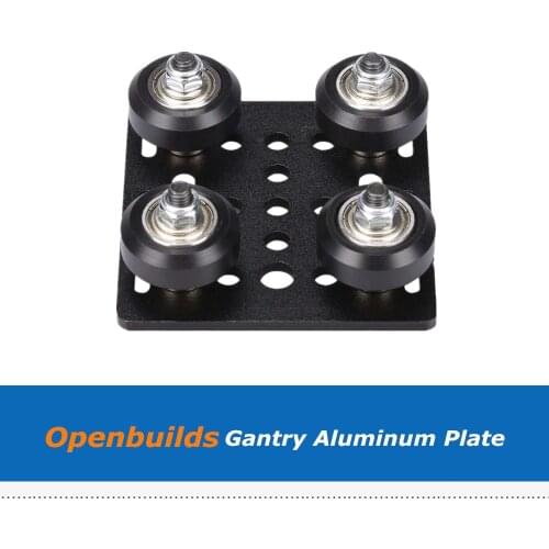 Openbuilds 20mm V Gantry Plate, V-Slot Aluminium Alloy Plate Set With Pulley For DIY 3D Printer RepRap CNC