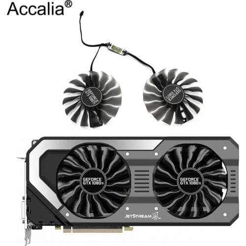 95MM FD10015H12S GAA8S2U Fan GTX 1080Ti GTX1080 Ti GPUCard Cooler For Palit EMTek GTX1080Ti Jetstream VGA Card Cooling Fan