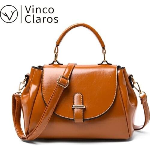 Vintage Leather Shoulder Bag Female Luxury Handbags Women Bags Designer Crossbody Bags for Women 2020 Ladies Hand Bags Designer