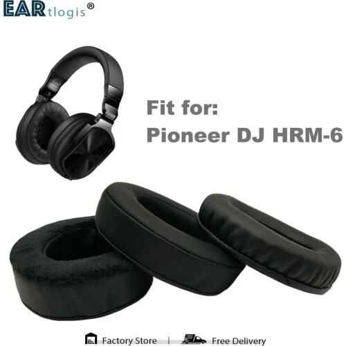 Replacement Ear Pads for Pioneer DJ HRM-6 HRM6 HRM 6 Headset Parts Leather Cushion Velvet Earmuff Earphone Sleeve Cover