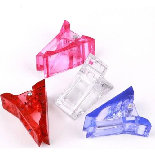 1/2/5Pcs Professionals Crystal Nail Art Mold Fixing Clip UV Gel Assistant Extension Quick Forming Supplies For Manicure Tool