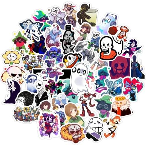 10/50pcs Cartoon Hot Game Undertale Lable Stickers DIY Laptop Luggage Fridge Guitar Waterproof Graffiti Sticker Kid Toy Decals