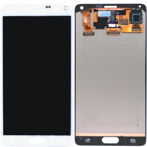100% Original Test Burn Shadow LCD for Samsung Galaxy Note 4 N910T N910A N910I LCD Display Touch Screen Digitizer Assembly