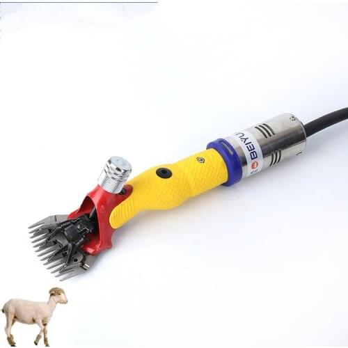 BEIYUAN Wool CLIPPER Yellow Portable AC DC Electric Sheep Shearing Machine Clipper Shears Cutter Wool scissor 13/9 Tooth Blade