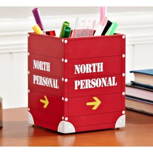Wooden Pen Holder, Pen Container For Childrens Room, High Quality Desk Organizer