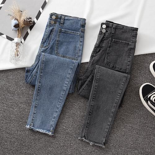 Vintage High Waist Clothes Denim Jeans Women Clothing Blue Streetwear Soft Pants Skinny Femme Long Pants For Women Plus Size