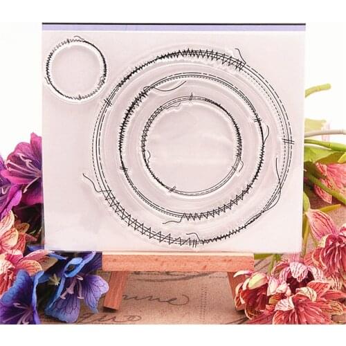Hot selling Ring transparent clear stamp / silicone seal roller stamp DIY scrapbook album / card production