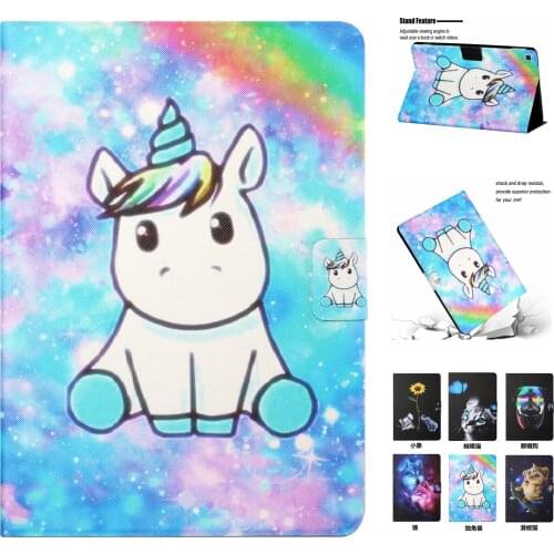 Leather PU Funda Cartoon Cute Case For Samsung Galaxy Tab S6 Lite 10.4 Coque Cover SM-P610 SM-P615 SM-P617 Cases